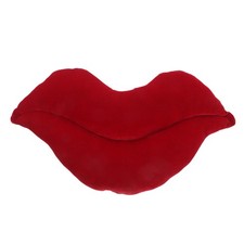 Red Lip Stuffed Pillow - Cuddle Plush Lip Cushion - Romantic Table Centerpiece