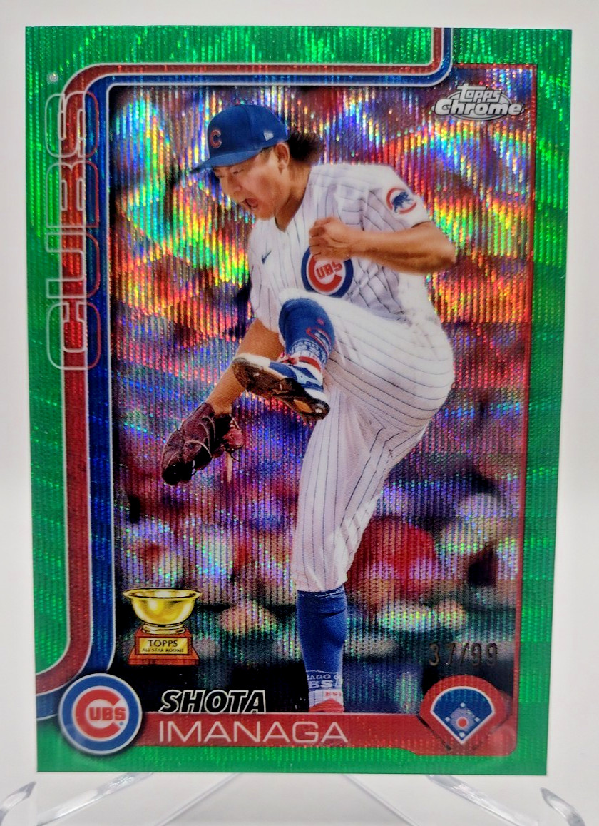2025 Topps Chrome - Shota Imanaga #149 Green Wave Refractor /99 Chicago Cubs