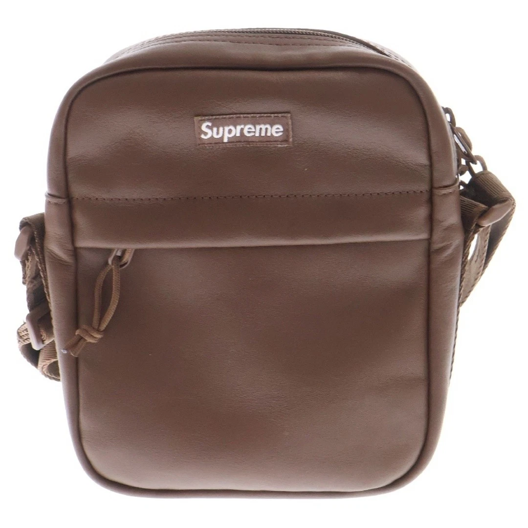 SUPREME 23AW Sac à bandoulière en cuir boîte logo marron occasion 55ce81705df140fa32daf9892c