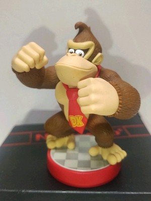 Donkey Kong Amiibo Super Mario Party 3DS Switch Wii U Nintendo Red Base Loose