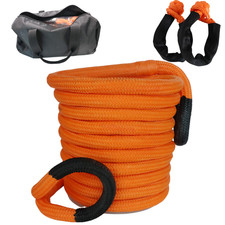 Heavy Duty Whole Coated Recovery Tow Strap 1 X 30ft 36500 Lbs Break Strength