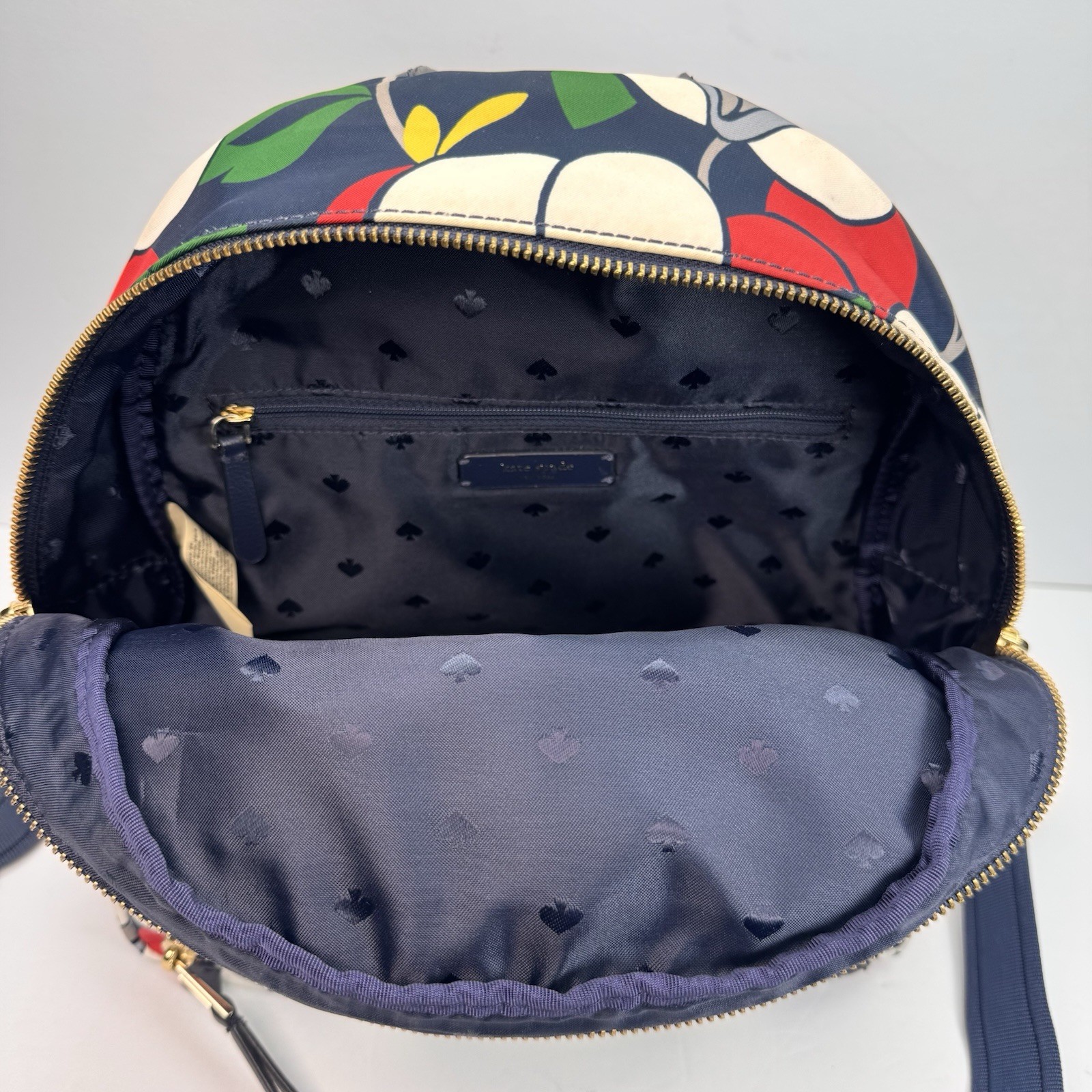 Kate Spade Dawn Breezy Backpack Purse Floral Print Multicolor Zip Bag 11.5 Inch thumbnail 10