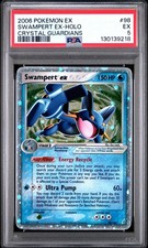 Pokemon EX Crystal Guardians Swampert ex 98/100 PSA 5