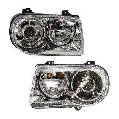 For Chrysler 300 2005 06 07 08 09 2010 Headlights Pair | Clear Lens | C Models