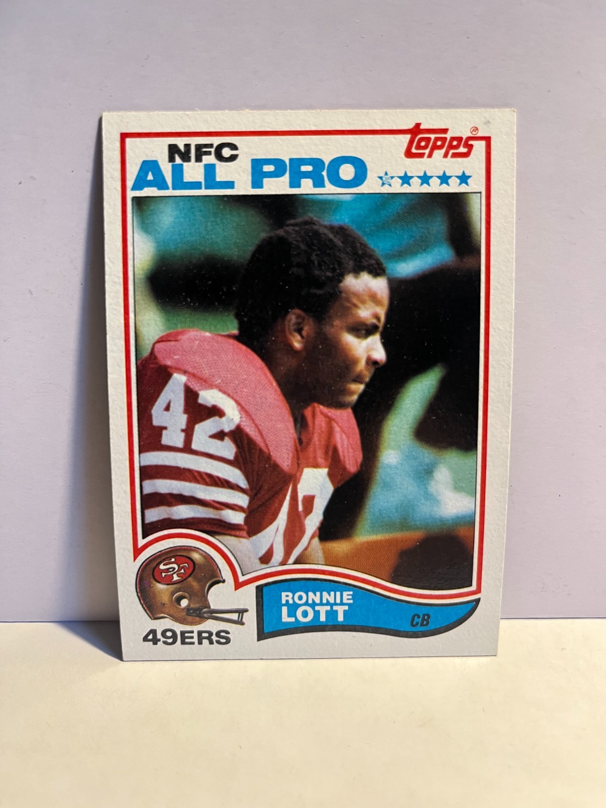 1982 Topps Football #486 Ronnie Lott RC NM/MT 49ers