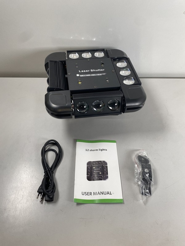 FODEXAZY 12 LED 4-in-1 Moving Strobe Stage Light (ZQ02256) with 16CH/64CH DMX512