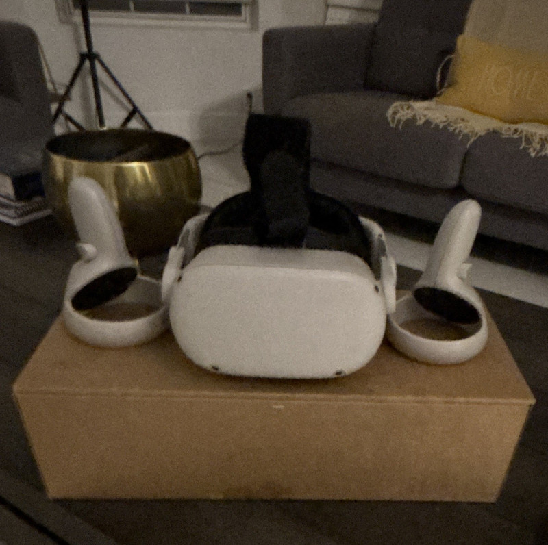 Meta Quest 2 Standalone VR Headset with Touch Controllers, White