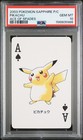 PSA 10 2003 POKEMON SAPPHIRE VERSION PLAYING CARDS PIKACHU ACE OF SPADES