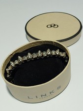 Links of London Sterling Silver Skull Friendship Bracelet 21 Skulls Boxed 