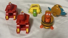 VTG McDonalds CHANGEABLES Food Transformer Dino Happy Meal Toys 1990 Lot Of 5