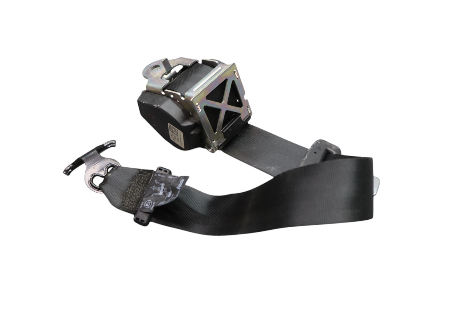14-21 Maserati Quattroporte Rear Center Middle Seat Belt Retractor Black Oem