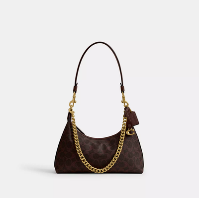 COACH Juliet Shoulder Bag 25 in Signature Canvas CAM26 B4YDT Brass
