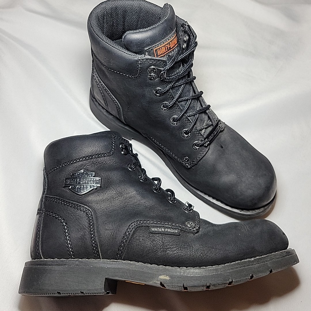 HARLEY DAVIDSON Boots Black Leather 5.5\