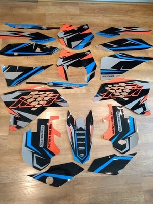 KTM SX SXF EXC XC 125 250 380 400 520 200 250 300 GRAFIK KIT 2007 - 2009