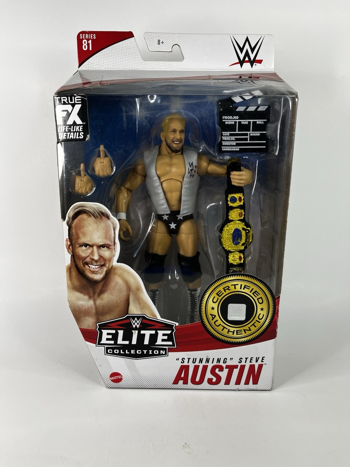 NIB WWE Elite Collection Mattel Stunning Steve Austin Action Figure w/ Belt