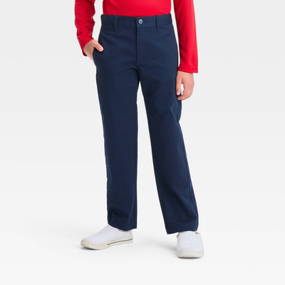 Cat & Jack - Boys' Straight Fit Uniform Pants NAVY BLUE - Size 18 NWT