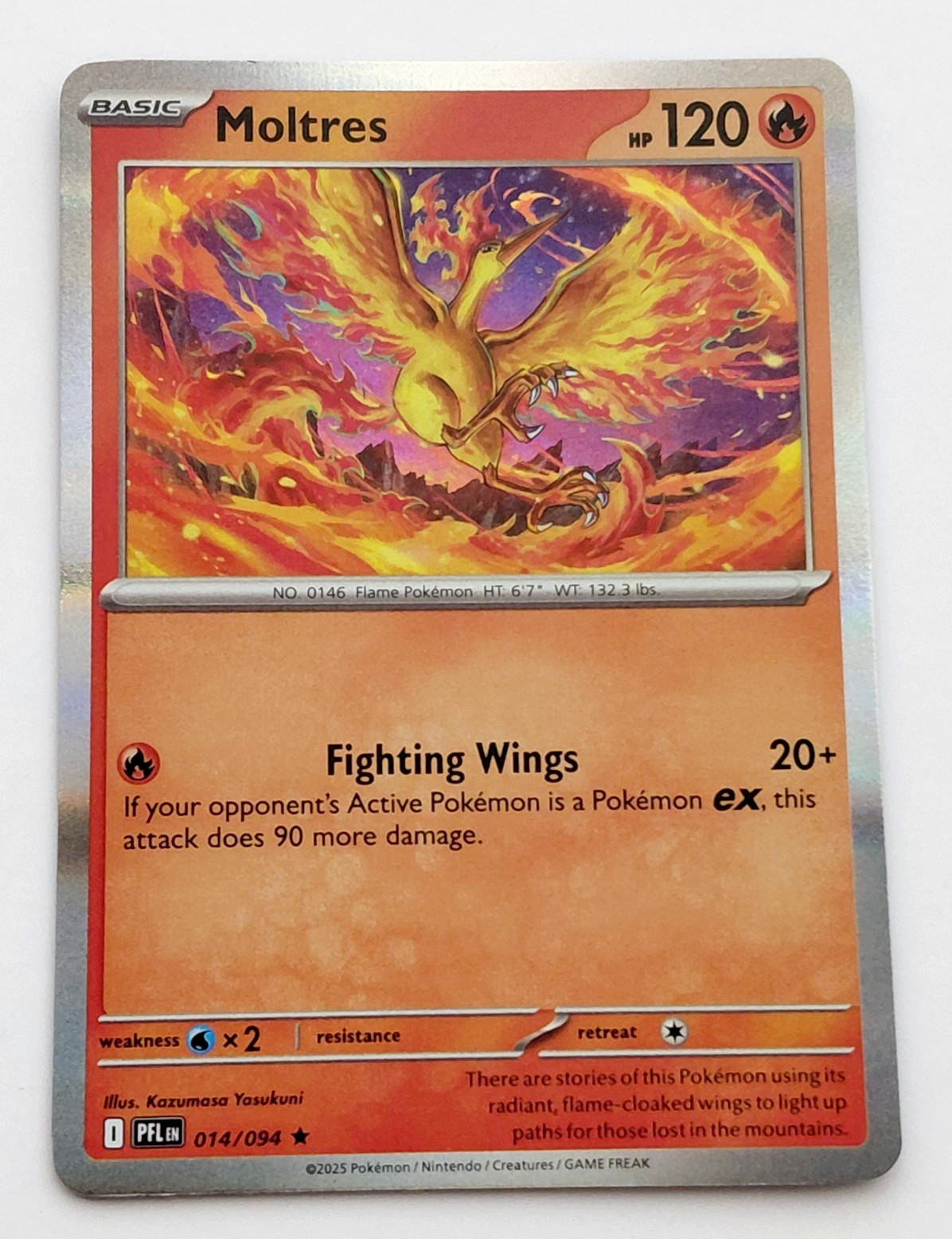 2025 POKEMON MOLTRES 014/094 BASIC CARD