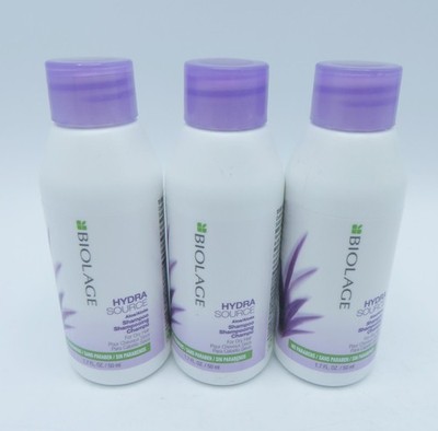MATRIX BIOLAGE HYDRASOURCE SHAMPOO 1.7 oz X 3 Travel Size!
