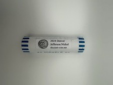 2024 D Denver Jefferson Nickel $2 Roll 40 Coins