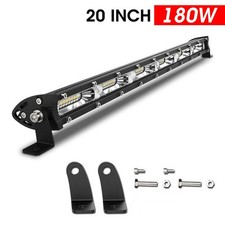 Kit 20inch Slim Led Light Bar Spot Flood Combo Work Offroad Suv Driving Atv 4wd