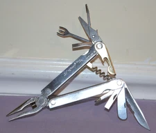 Leatherman Flair Silver Multi-Tool Knife, Scissors & Other Tool Retired - Great