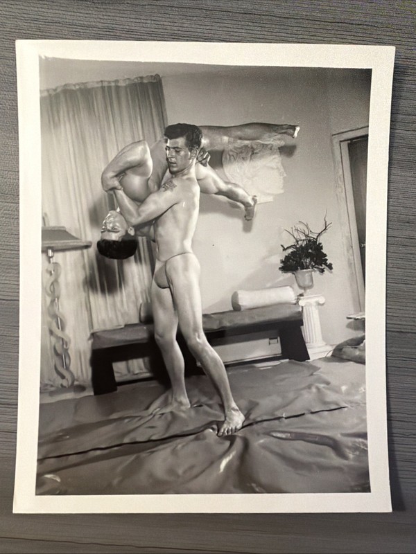 Vintage | Original Print | AMG | Bob Mizer | 4X5 | Photo | Gay Posing Strap Era