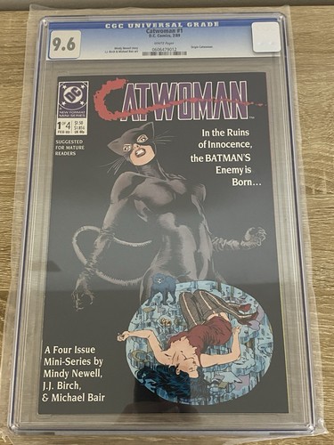 Catwoman #1 CGC 9.6 DC 1989 origin white pgs