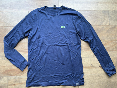 Helly Hansen Mens LS Merino Wool Baselayer M Outdoors Layer Hiking Active GORP