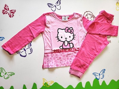 Schlafanzug Pyjama Hello Kitty Größe 98 104 110 116 128