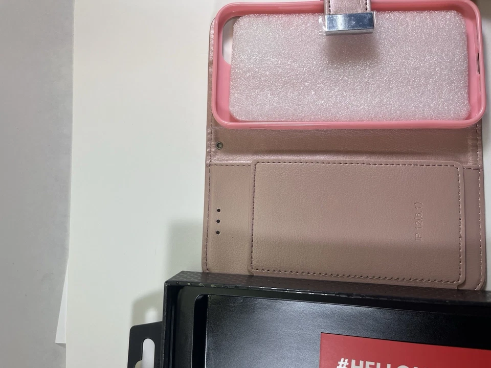 MYBAT iPhone 12 Pro Max Wallet Case with Card Holder Rose Gold - Image 4 of 4