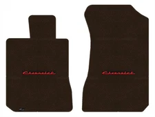 Lloyd Classic Loop Front Mats for '67-70 Chevy K10 Pickup w/Red on Black Chevy
