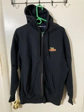 Dekalb Logo Adult Large Black Sport-Tek Heavy Front Zippered Hooded Sweatshirt