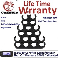New 6pcs Black 7-8-9mm Spark Plug Ignition Lead Wire Separators Dividers Holders