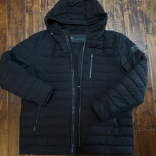 Moose Knuckles Men's Fullcrest 3 Hooded Down Jacket Size XXL Black