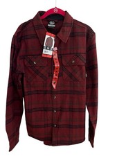 Colorado Clothing Shirt Mens Small Red Plaid Flannel Heavyweight Pockets M NWT