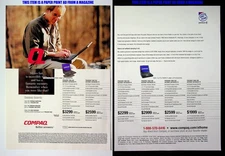 Compaq Laptop PC Computers 1999 Trade Print Magazine Ad Poster ADVERT