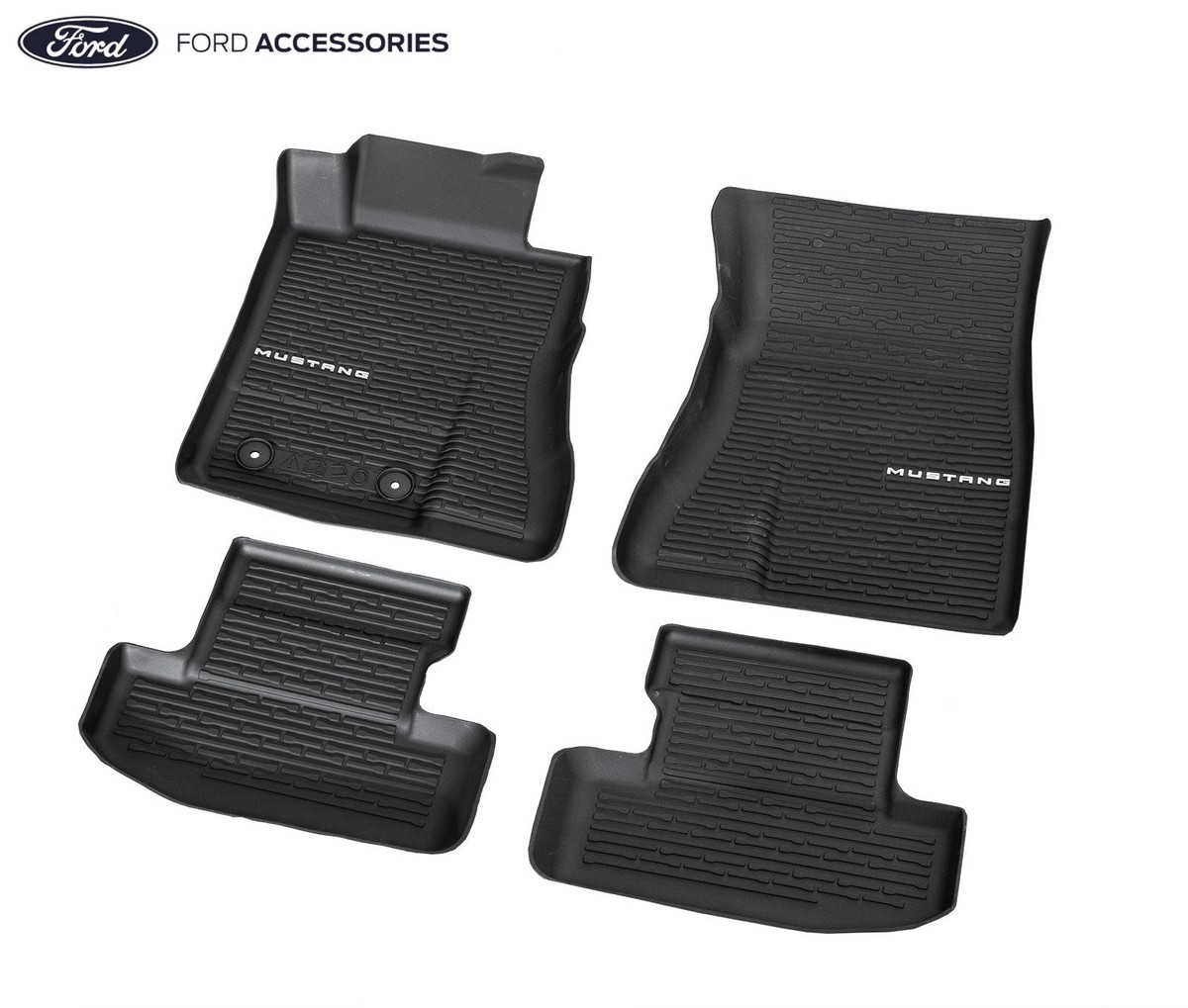 2024-2026 Ford Mustang OEM PR3Z-6313300-AA Rubber 4pc Front Floor