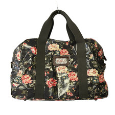 Cath Kidston Large Holdall Weekend Travel Bag Pink Floral Roses Oilcloth Duffle