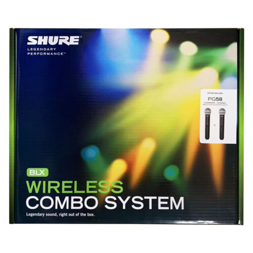 Shure BLX288/Beta58A Handheld Wireless Microphone System Come with2 Mic USA