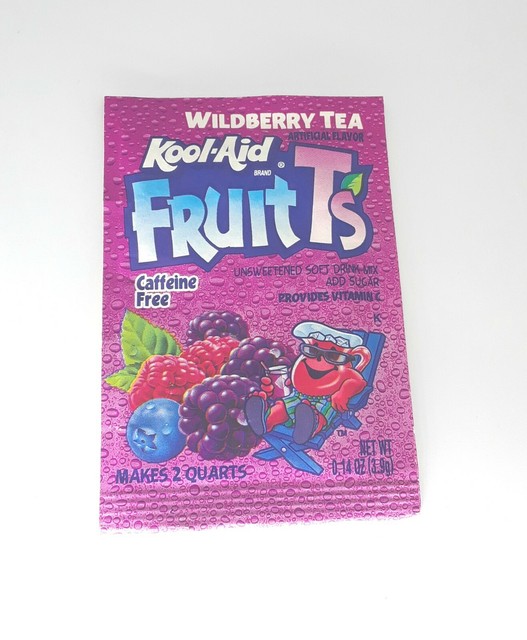 KOOLAID Packet Unopened Fruit T's Wildberry Tea COLLECTIBLE