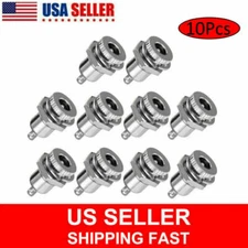 10pcs 5.5 x 2.1mm DC Power Supply Jack Plug Socket Female Panel Mount Connector