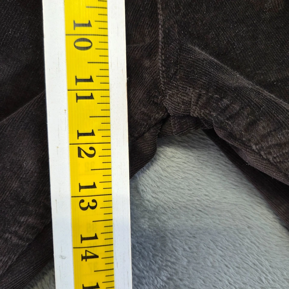 Pantalones de pana Material London para mujer 34x30 marrón recto tiro medio elásticos Foto 3 de 4