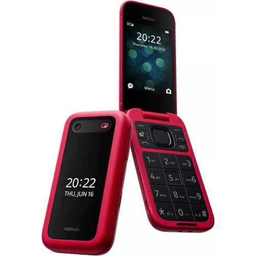 Nokia 2660 Flip 2G Unlocked Dual Sim 2G version BIG BUTTON 4 Colors Mobile Phone - Afbeelding 7 van 8