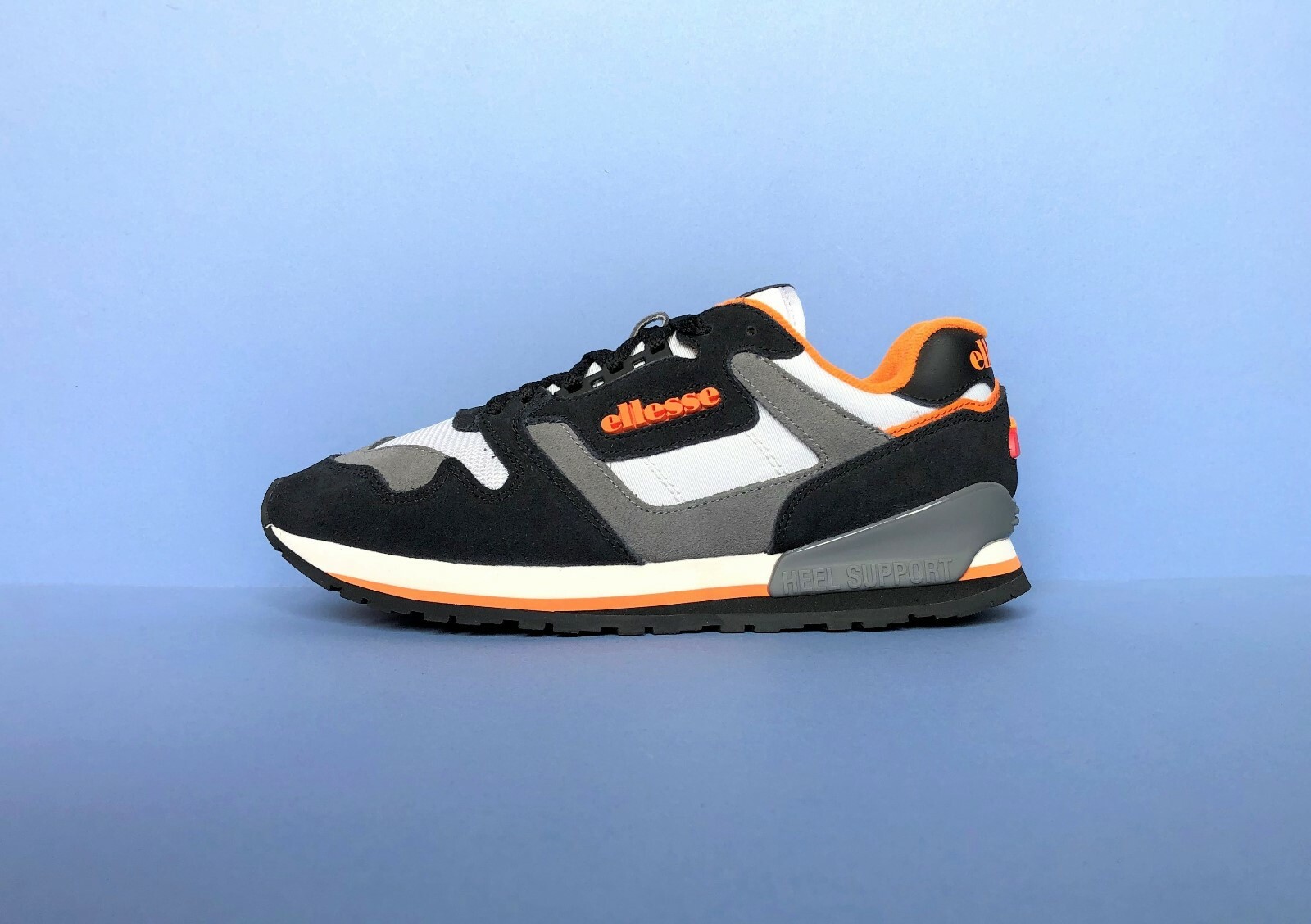 ELLESSE 147 SUEDE MENS TRAINERS BLACK 
