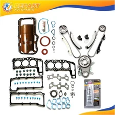 For Jeep Liberty 3.7L 2002 2003 226CID V6 Full Gasket Set Timing Chain Kit