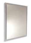 Specchio bagno design su misura con cornice scavata cromata