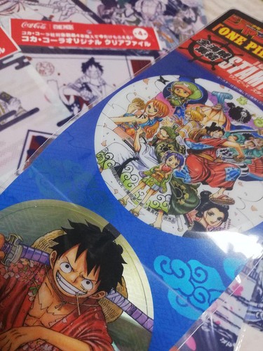 One Piece Clear File Coca Cola Coaster Luffy Chopper Ebay