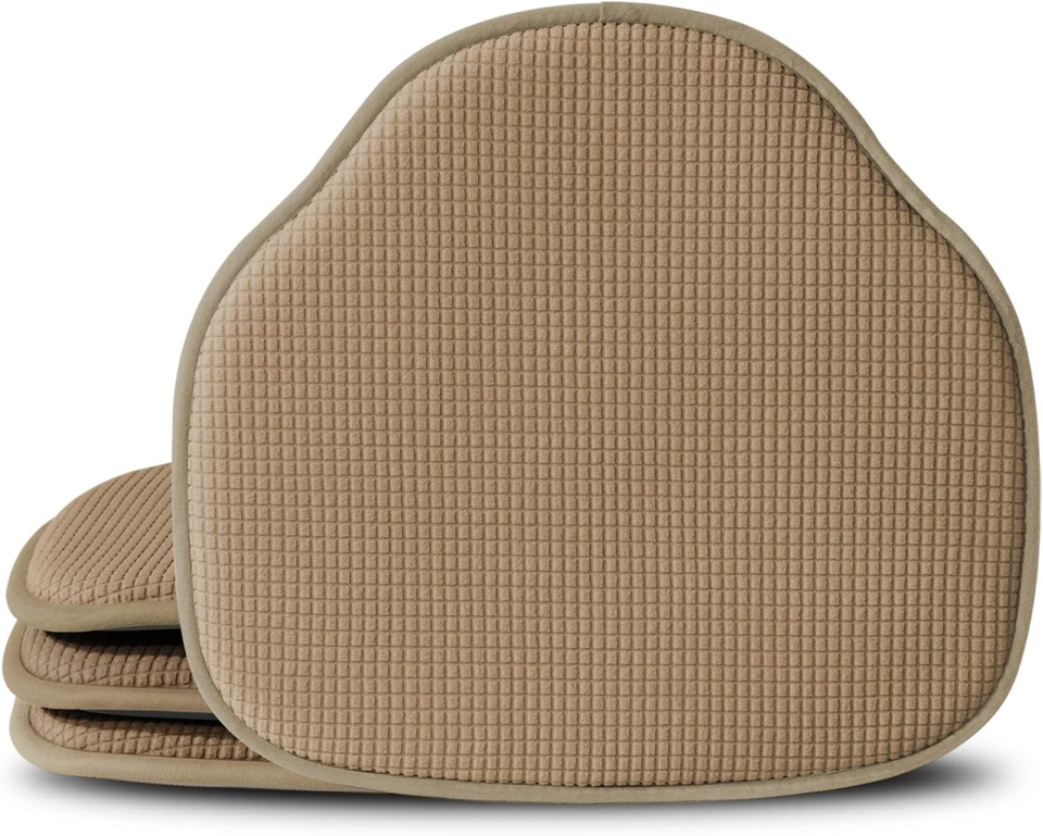 Windsor Chair Cushions Farmhouse Seat Cushion for Kitchen Chairs Brown