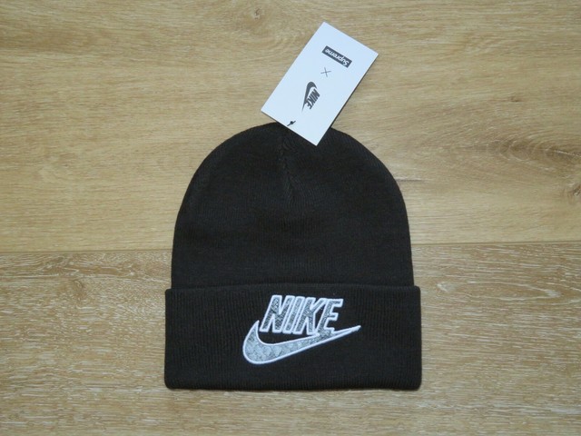 Supreme Nike Snakeskin Beanie Black 