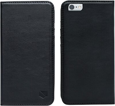 Silent Pocket: Napa Leather Anti Radiation & RFID Blocking iPhone 6 Plus - Black